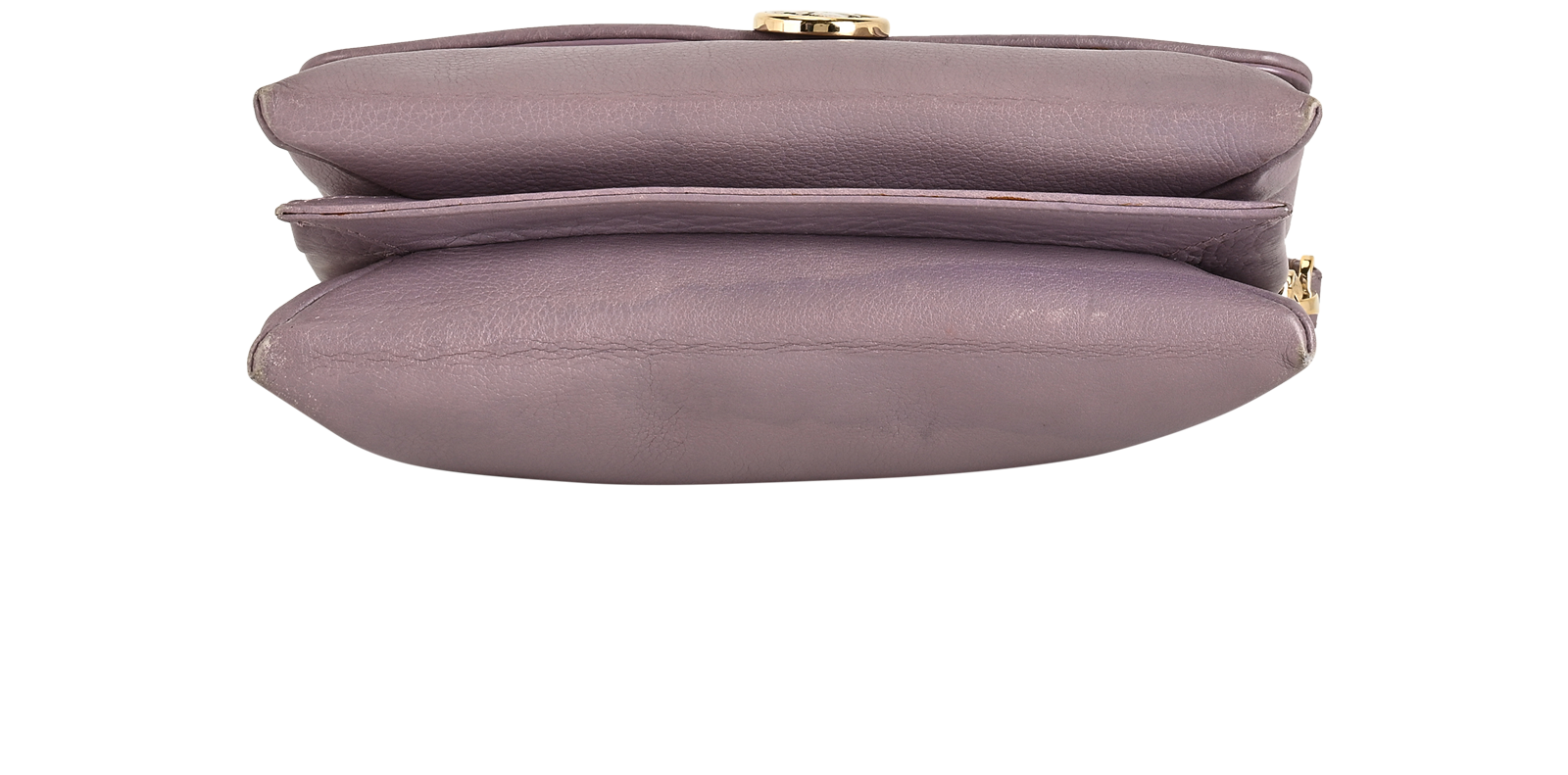 Monette Flap Top Handle, &pound;375, Handbags, Purple, Leather, Top view
